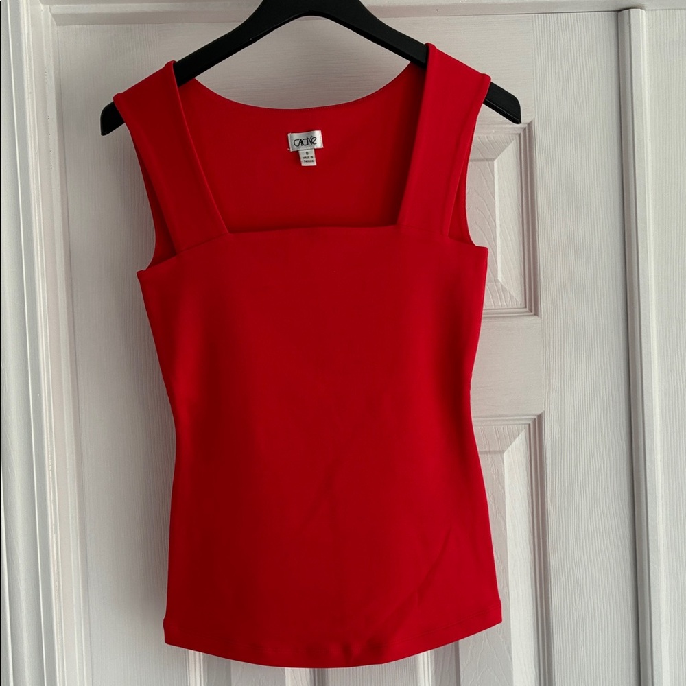 Cache Vibrant Red Tank Top Size Small